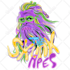create trippy psychedelic logo