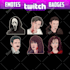 make amazing custom twitch sub badges and twitch emotes