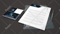 design luxury minimalist business card and professional stationery