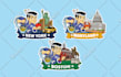 draw cute cartoon character, mascot, stickers
