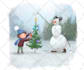 draw an original vintage children story book illustration for you