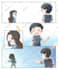 hand draw short comic in chibi anime style