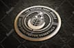 design 3d circle stamp badge logo