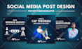 design attractive social media post facebook post instagram post ads