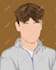 draw minimalist faceless vector portrait for family friends
