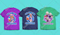 create t shirt design animal food illustration in cute kawaii style