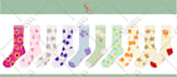 design creative collection and tech pack of socks for your brand