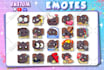 create chibi emotes or sub badges for twitch discord kick in bulk for you