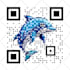 generate a custom shape barcode qr code design with logo