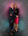 draw lovely couple and wedding portrait oil painting