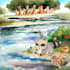 do watercolor illustrations for children book