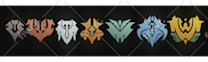 design fantasy faction crest, guild emblem or rank icon