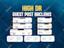 write publish 10 high DR dofollow guest posting