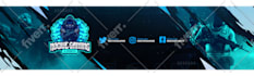 design gaming banner for esports, twitch, and youtube