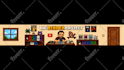 create a pixel art youtube banner and logo for you
