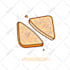 draw line art cartoon characters, objects, food illustration