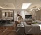 create elegant living and family room