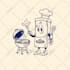 create vintage retro mascot cartoon rubber hose