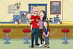 your photo into a bob burger cartoon style portrait