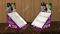 design product display counter top, posm items, retail display