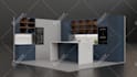 make 3d contemporary exhibition stalls, booth, stand for you
