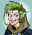 draw dark, punk, goth, horror character in comic like style