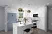 design kitchen pantry cabinet apartment interior 3d render