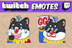 create a cute custom emotes for twitch or kick