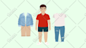 create a separate layered vector cartoon character ready for animation