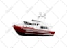 custom boat and yacht into vector illustration