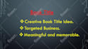 create brilliant slogans or taglines and a business name