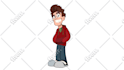 draw a cartoony caricature of you or a friend in any style