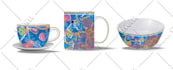 do decals design dinner plate set ceramic