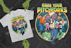 do amazing art retro horror, stoner, psychedelic t shirt