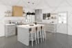 create your kitchen layout design and cabinet rendering