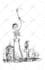 draw black and white  illustrations for children books