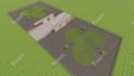 design landscape,3d modeling, backyard, patio, pool