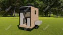 design high end tiny house adu or glamping pod with sips