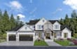 design house exterior model, 3d rendering, walkthrough