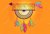 design modern elegant, bohemian, feminine and hand drawn boho logo design