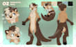 create a furry fursona reference sheet