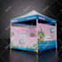 design creative canopy tent, table cover and flag