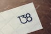 do number and initial name logo