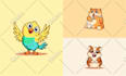 design cute cartoon characters