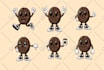 design cute kawaii stickers and doodles illustration