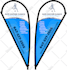 design teardrop flag, feather flag, flutter flag, garden flag