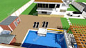 design pool, backyard, patio, landscape design