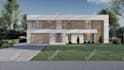 do realistic 3d house exterior rendering and front facade design
