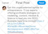 share your promotional marketing content to my 8k  twitter followers