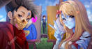 do anime fanart, digital art, vtuber, couple art and cartoon